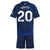 Maillot de Supporter Manchester United Dalot 20 Extérieur 2024-25 Pour Enfant